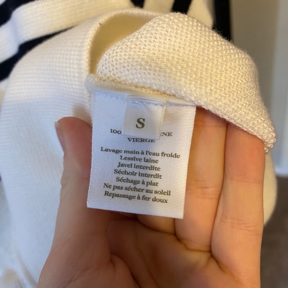 molli breton sweater with deep armholes milk